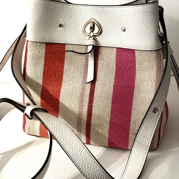kate spade Handbags - Kate Spade Striped Bucket Bag